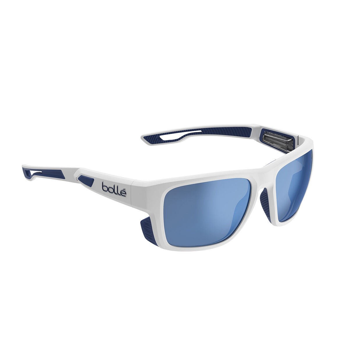 White Matte Navy Bollé AIRDRIFT Sport Sunglasses | SIRNDG-574