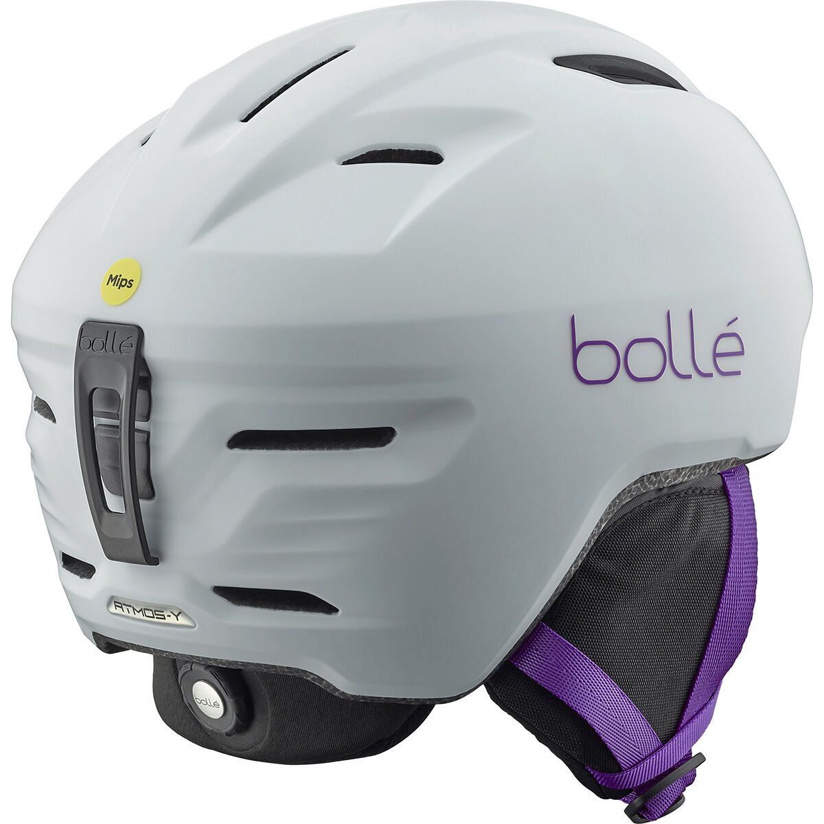 White Purple Matte Bollé ATMOS YOUTH MIPS Ski Helmets | WMPESO-697